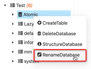 Rename Database